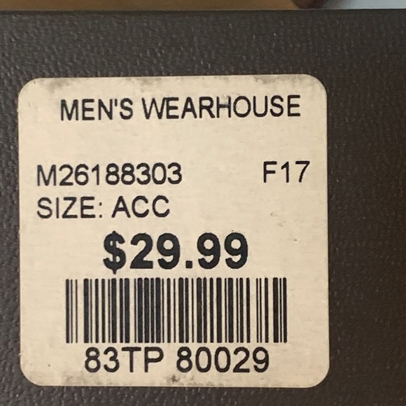 NWT Joseph Abboud Diamond Pattened  Tie Clip - Picture 6 of 7